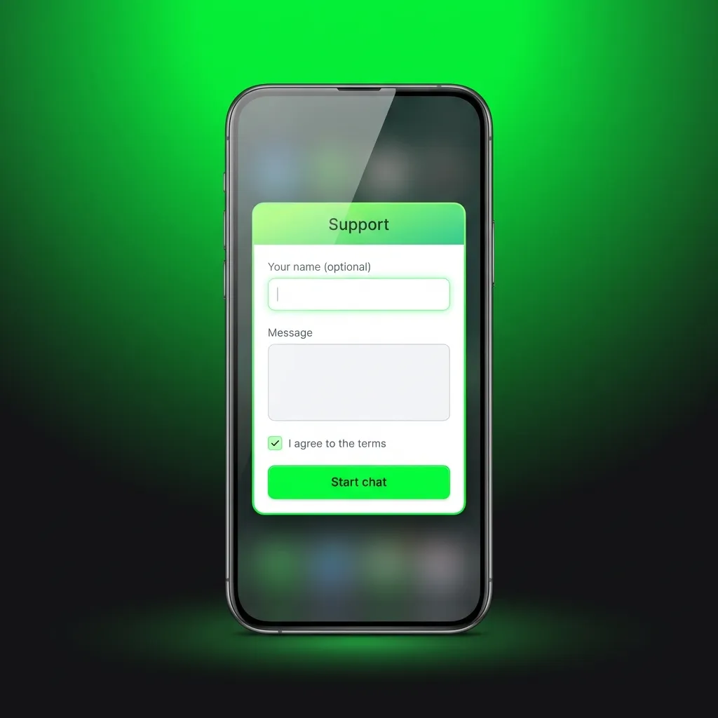 BC Game customer support interface showing 24/7 live chat, email, WhatsApp, and Telegram contact options
